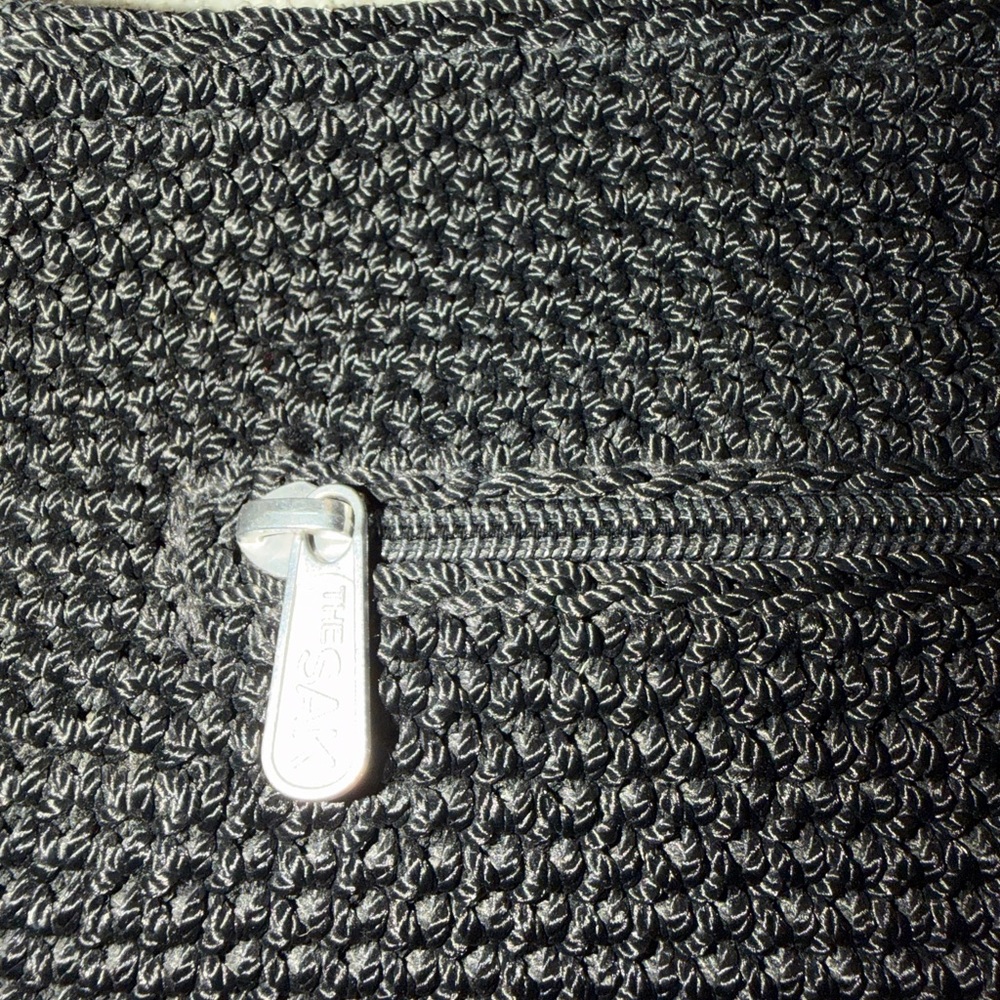 The Sak Black Woven Shoulder/Crossbody Bag 12x10 - Picture 3 of 6